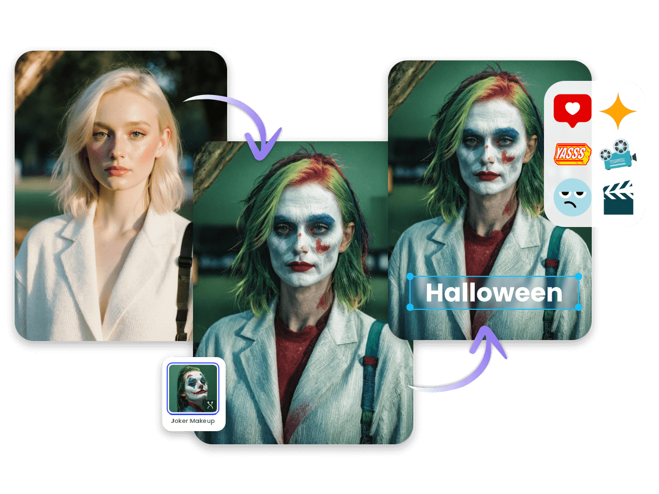 Montage photo d'Halloween IA gratuit