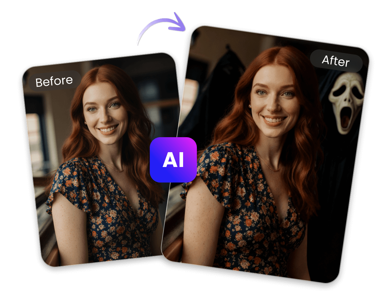 Banner for clipfly add ghost to photo feature page