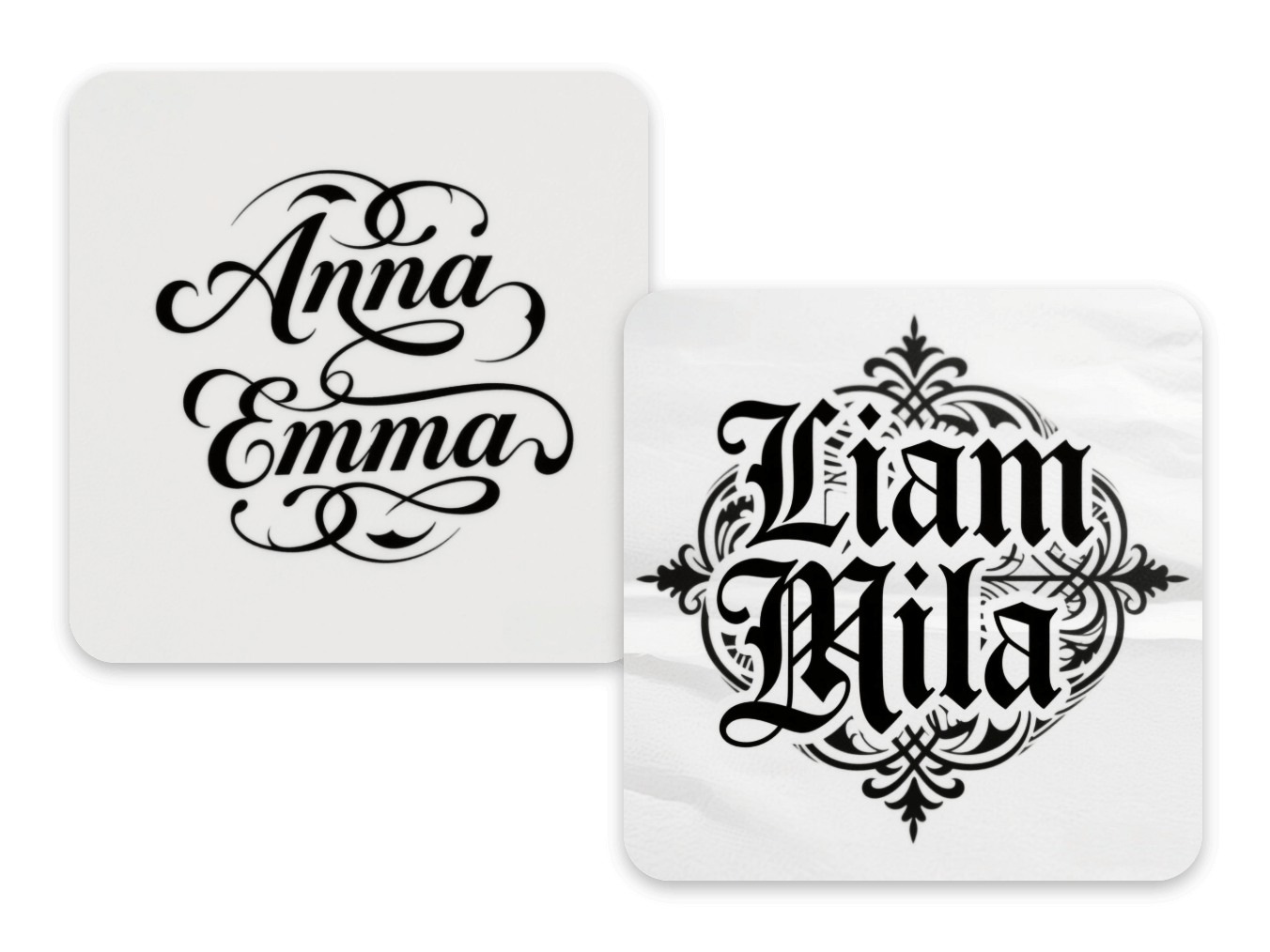 Banner of clipfly free ambigram tattoo generator two names