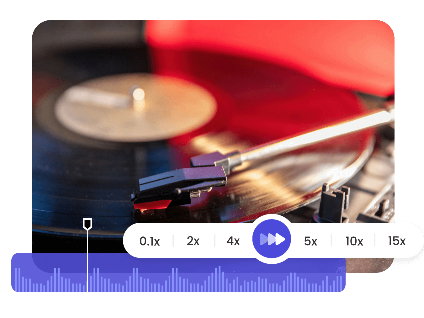 Change the speed of a song to make it dynamic in clipfly