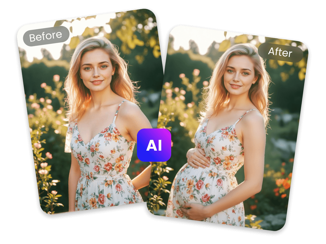 Clipfly ai pregnant filter feature page banner image