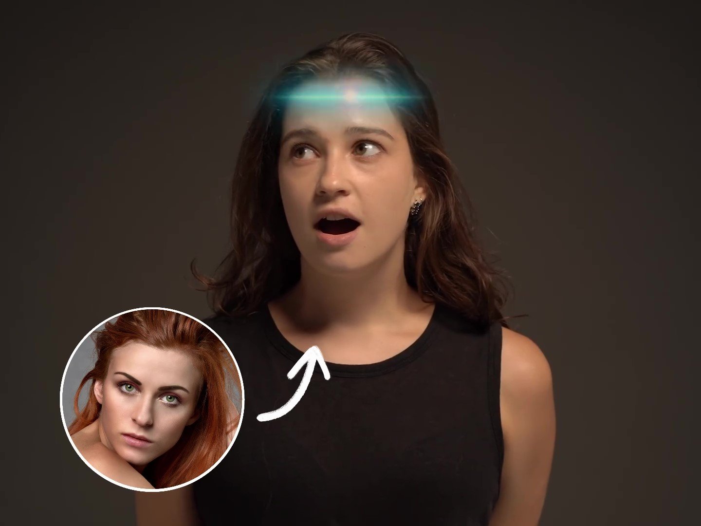Clipfly face swap video feature page banner video frame at 0m1s