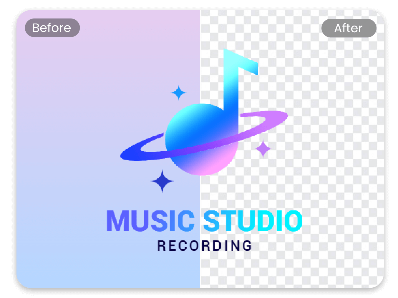 Remove background from logo banner page image