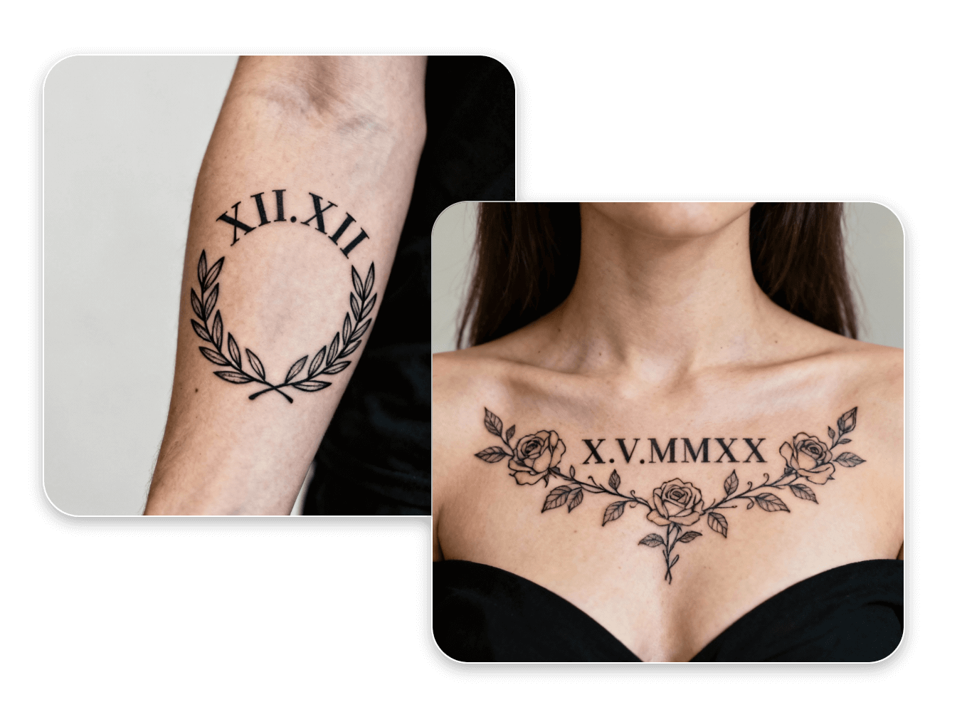 Use clipfly roman numeral tattoo generator to create different roman numeral tattoo designs